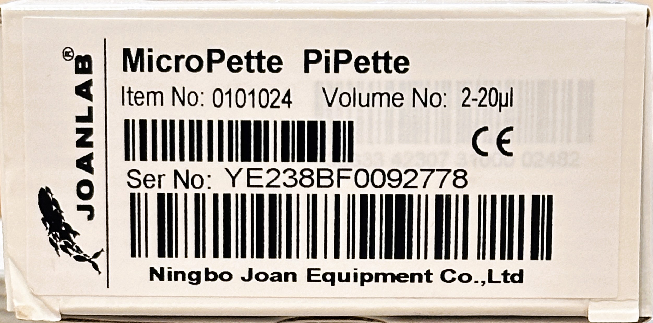 Дозатор микропипетка JOANLAB переменного объема 2-20 мкл фото 3