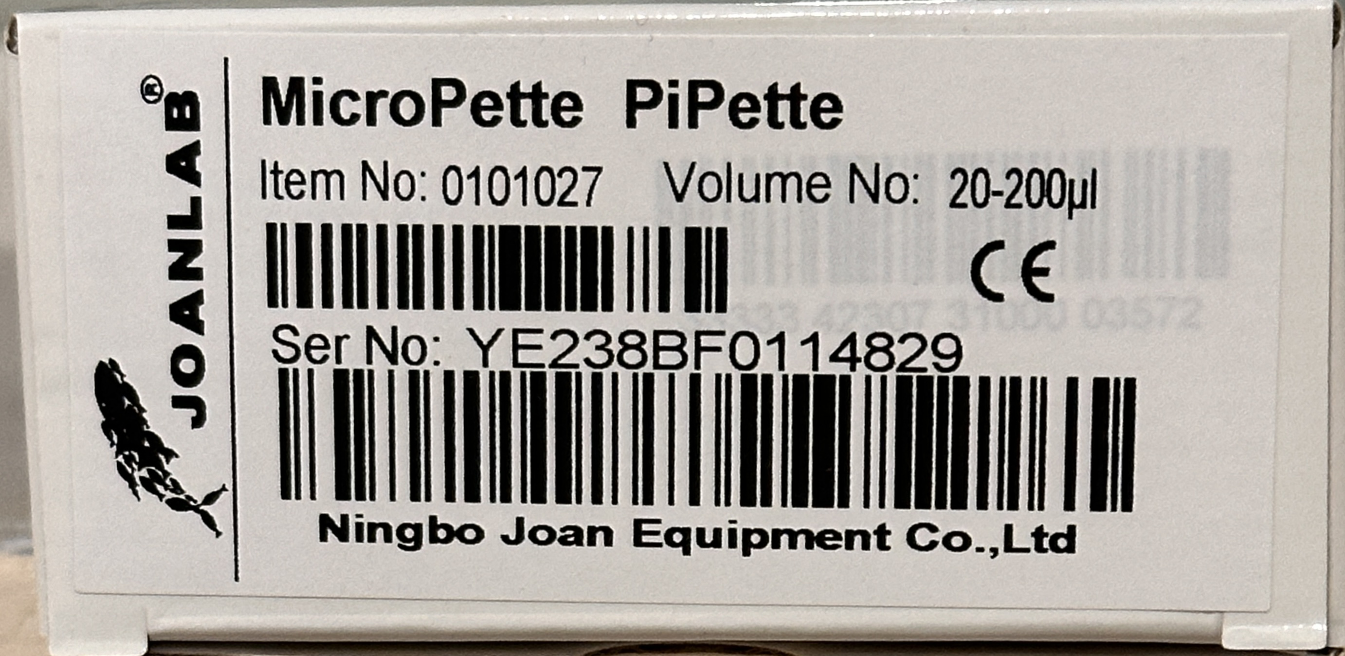 Дозатор микропипетка JOANLAB переменного объема 20-200 мкл фото 2