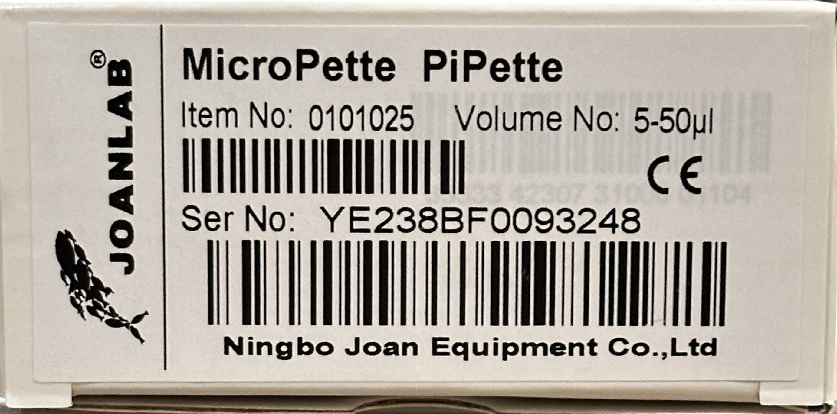 Дозатор микропипетка JOANLAB переменного объема 5-50 мкл фото 2
